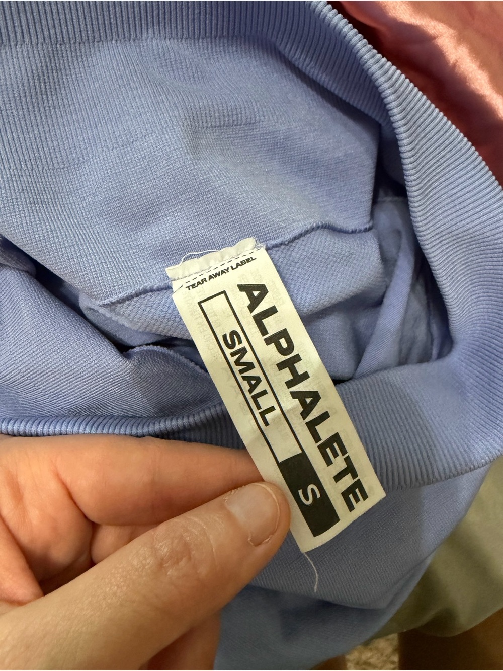 Alphalete Light Blue Seamless High-Rise Bike Shorts - Picture 3 of 3